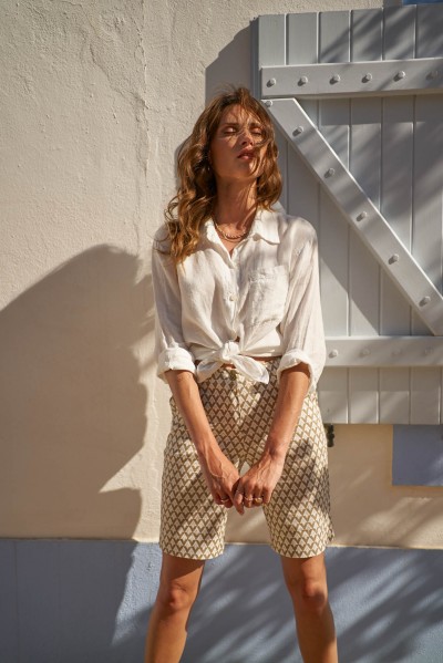 Printed Bermuda shorts...